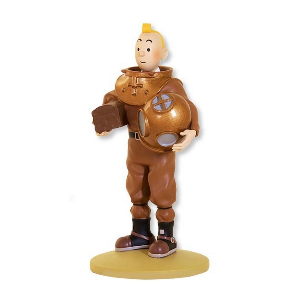 Polyresin Figure of Tintin Diver