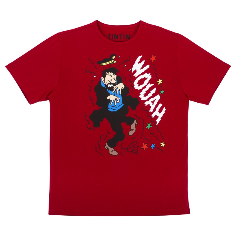 T-Shirt Captain Haddock - Red - Tintin Shop