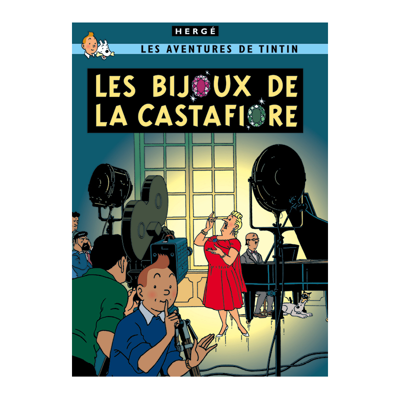 50x70cm Poster Moulinsart Tintin Album Flight 714 22210 