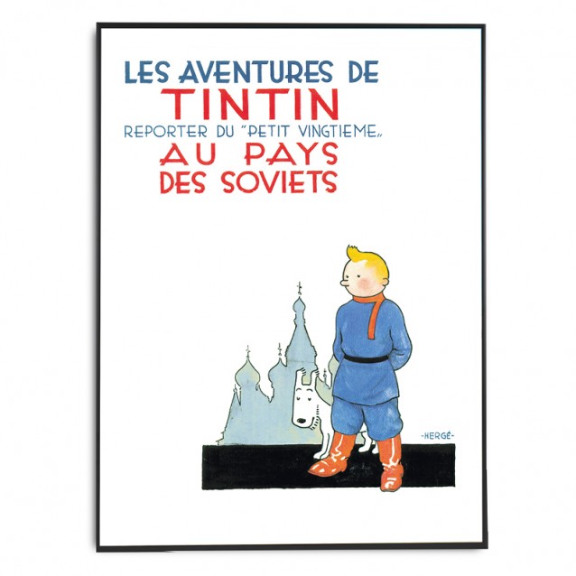 Tintin Au Pays Des Soviets Poster - The Tintin Shop Uk