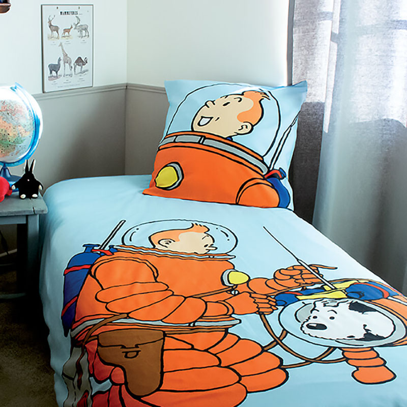 Single Duvet Cover Tintin Snowy On, What Size Is A Single Duvet Cover Uk