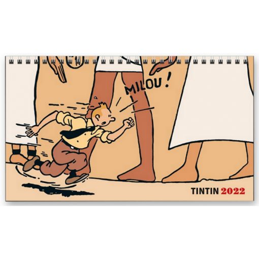 Colour reveals, colour enchants, colour is sublime. Rediscover the first four Adventures of Tintin magnified by colourisation full of finesse and subtlety. Let's revisit the vignettes from Tintin in the Land of the Soviets (1930), Tintin in the Congo (1931), Tintin in America (1932) and now, The Cigars of Pharaoh (1934) in a new light. The adventure continues, more vivid than ever, with this palette of tones that revitalise the clear line of Hergé, this genius of drawing. From January to December, a surprise for each month. Start the year 2022 with this superb desktop calendar, each month you will discover carefully selected illustrations. Thanks to this desktop calendar, you will always have an eye on your schedule! Format: 21 x 12.5 cm