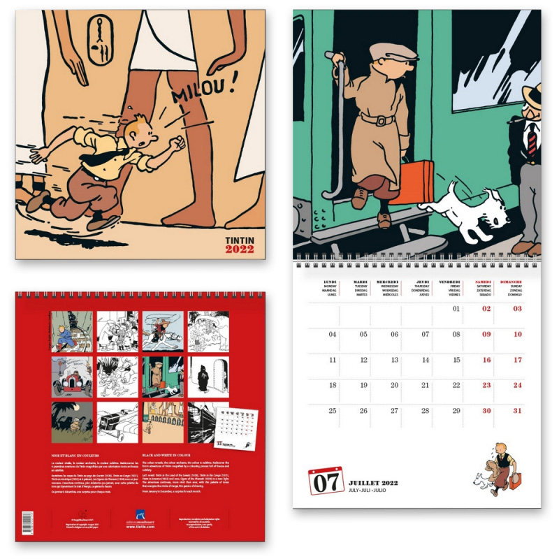 Calendrier Stock Car 2022 2022 Wall Calendar | The Tintin Shop UK