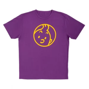 t-shirt-tintin-face-purple