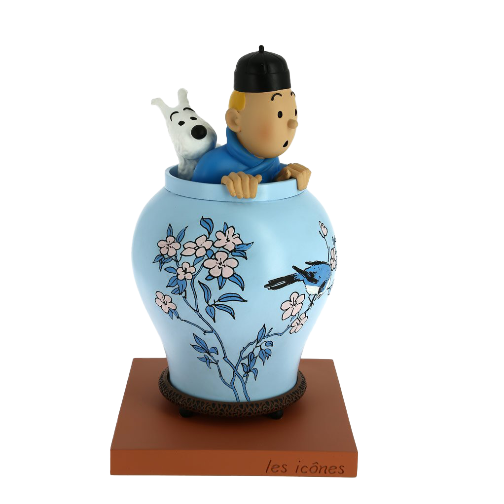 The Tintin Blue Lotus jar model