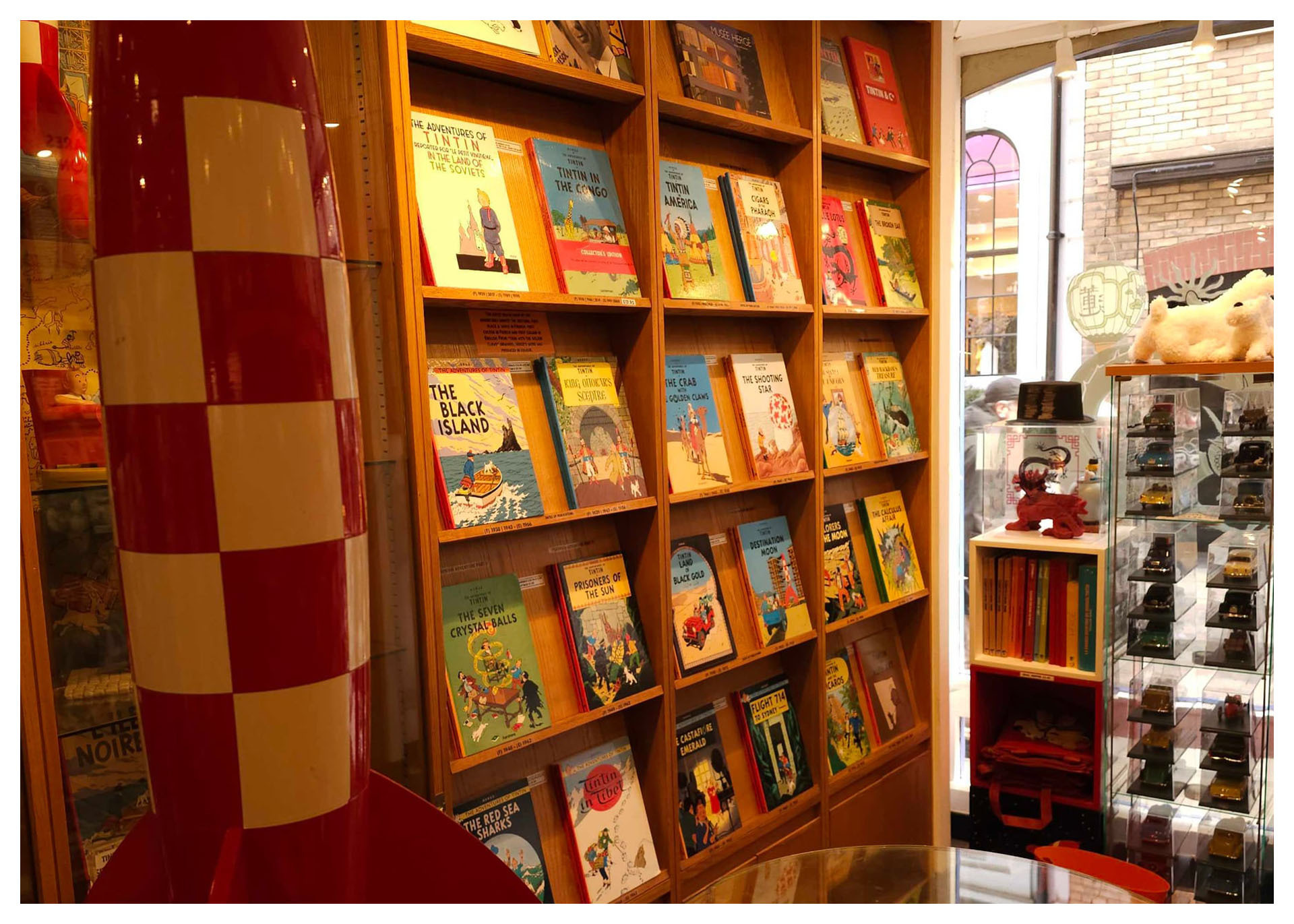 The books at the Tintin Shop